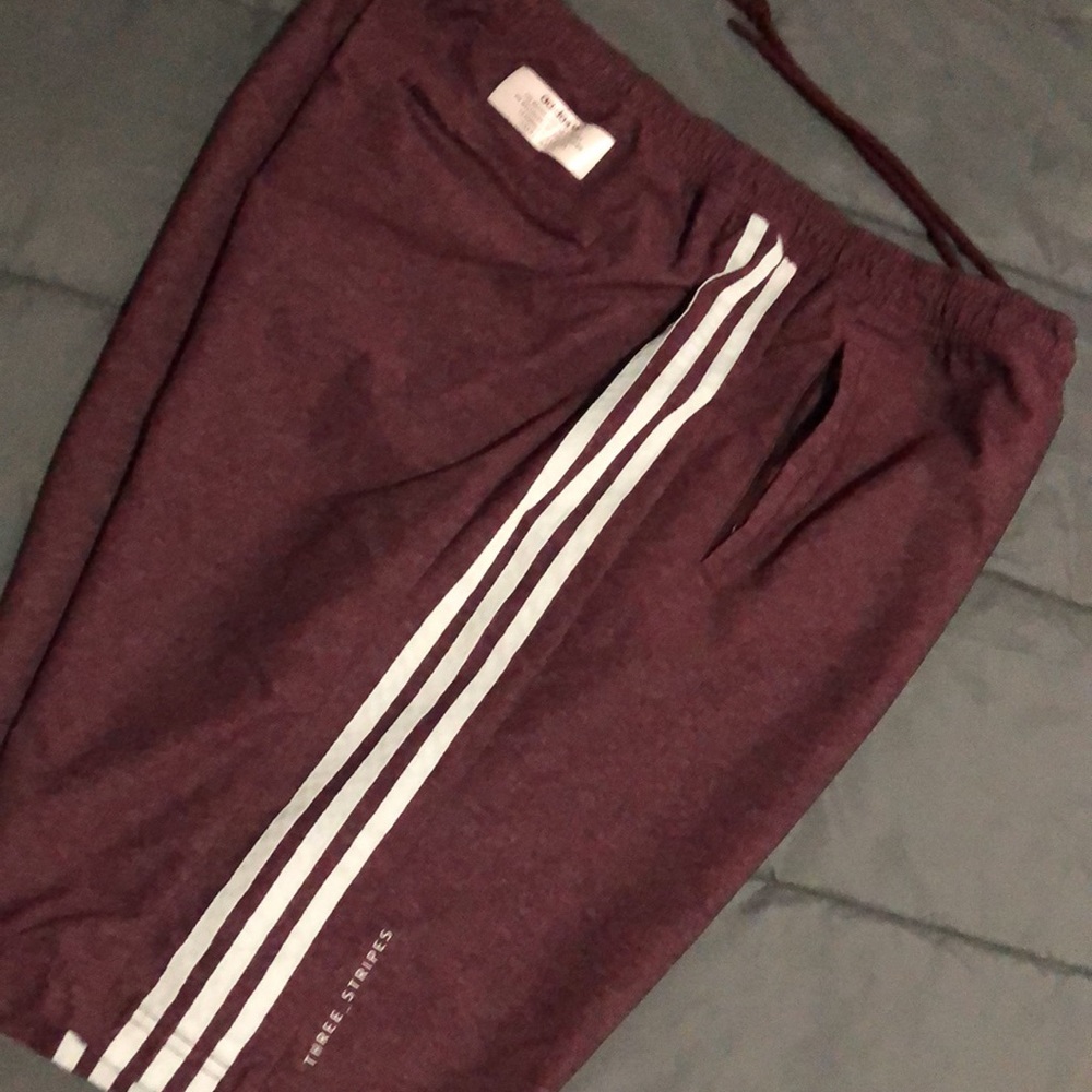 Burgundy adidas mens 2x shorts - Picture 6 of 6
